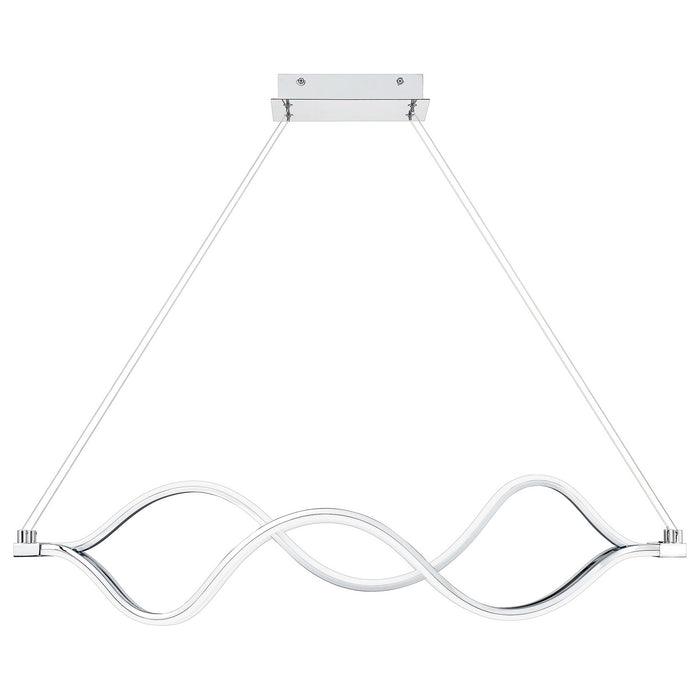 Quoizel PCBLR138C LED Linear Chandelier, Polished Chrome