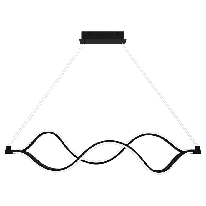 Quoizel PCBLR138MBK LED Linear Chandelier, Matte Black
