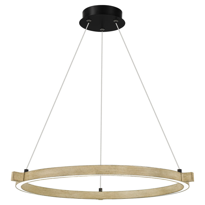 Quoizel PCSMA2827WA LED Pendant, Whitewashed Walnut