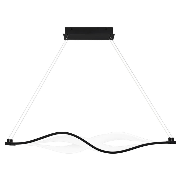 Quoizel PCSTG138MBK LED Linear Chandelier, Matte Black