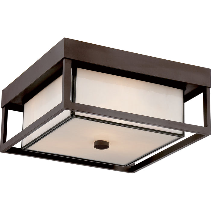 Quoizel PWL1313WT Three Light Flush Mount, Western Bronze