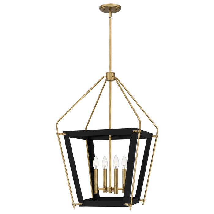 Quoizel QP5348EK Four Light Pendant, Earth Black