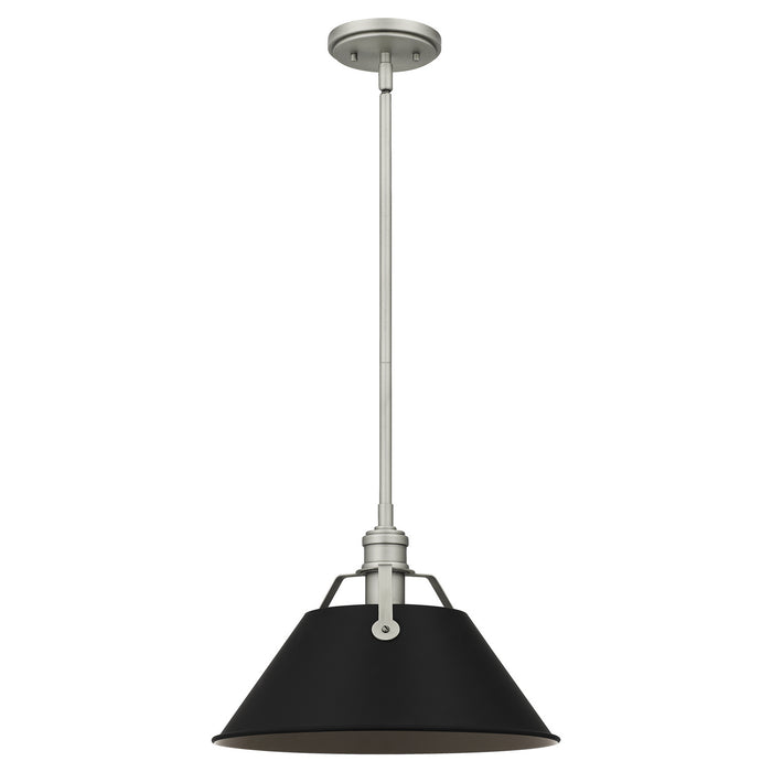 Quoizel QPP5343AN One Light Mini Pendant, Antique Nickel