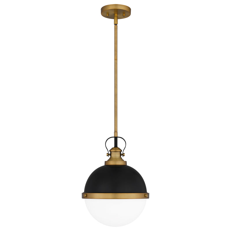 Quoizel QPP5352MBK One Light Mini Pendant, Matte Black