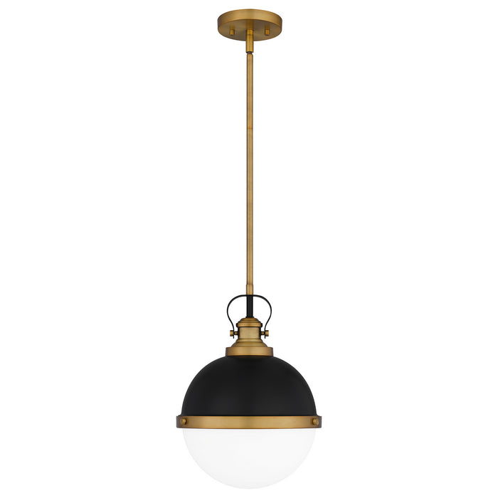 Quoizel QPP5352MBK One Light Mini Pendant, Matte Black