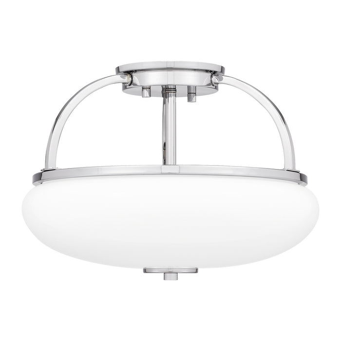 Quoizel QSF5364C Three Light Semi Flush Mount, Polished Chrome
