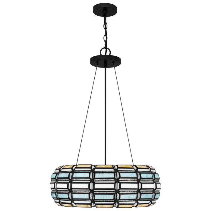 Quoizel TF5334MBK Three Light Pendant, Matte Black