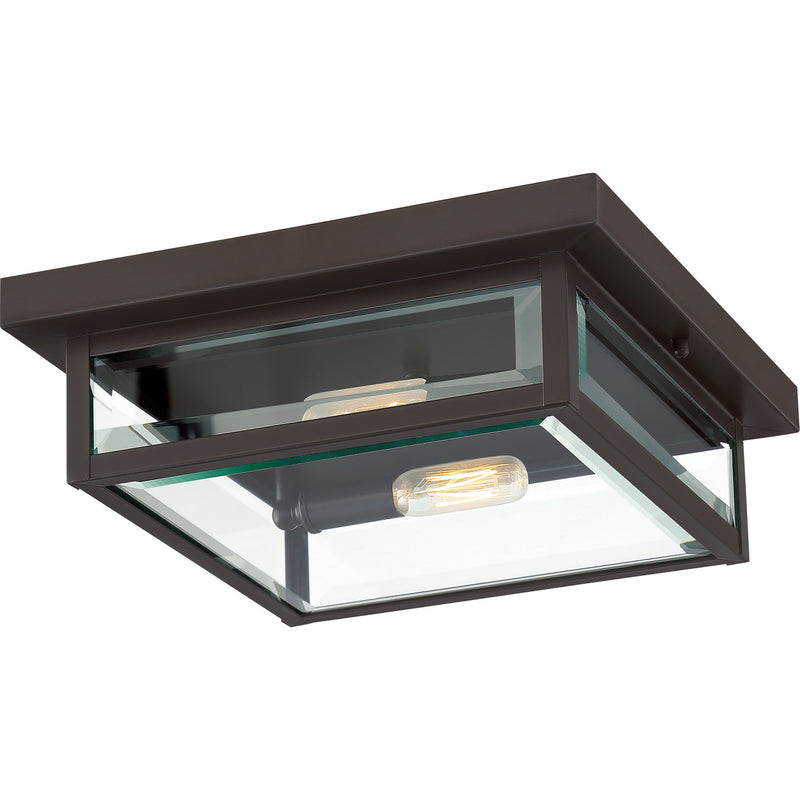 Quoizel WVR1312WT Two Light Flush Mount, Western Bronze