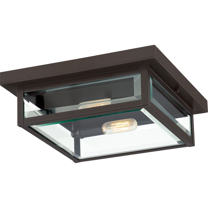 Quoizel WVR1312WT Two Light Flush Mount, Western Bronze
