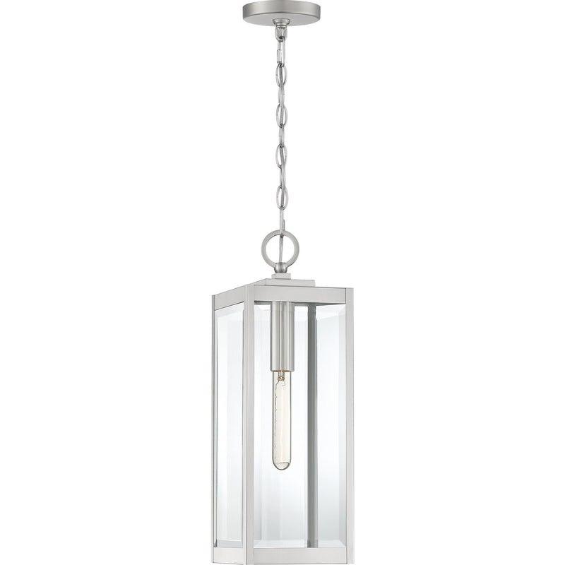 Quoizel WVR1507SS One Light Mini Pendant, Stainless Steel