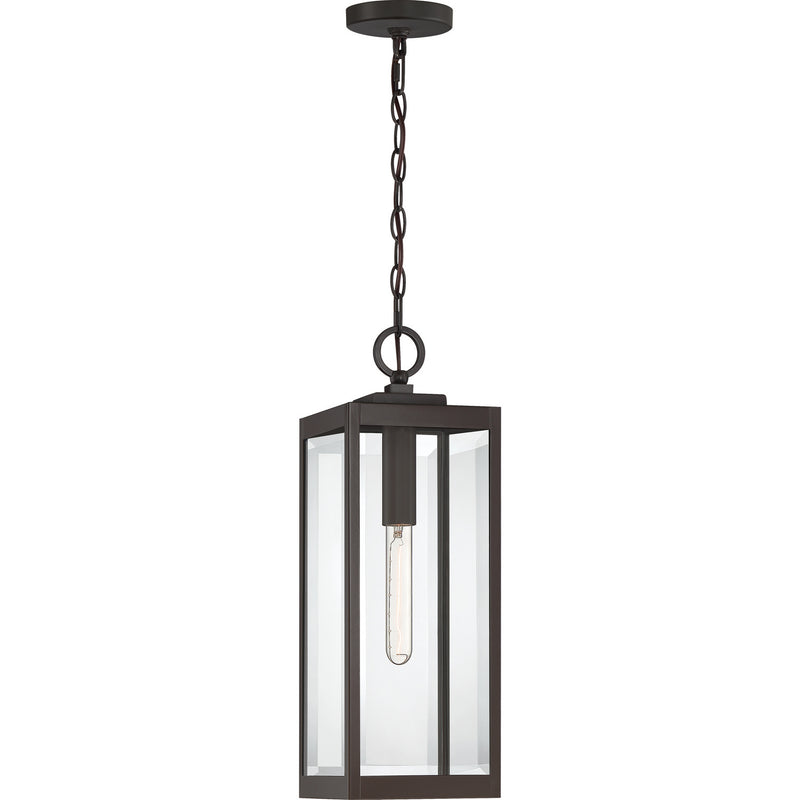 Quoizel WVR1507WT One Light Mini Pendant, Western Bronze