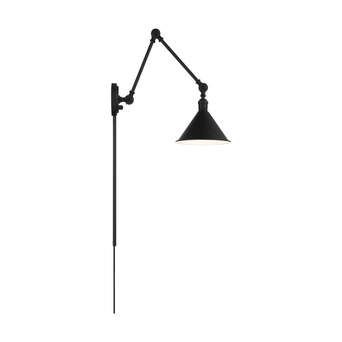 Nuvo Lighting 60-7363 One Light Swing Arm Wall Lamp, Matte Black