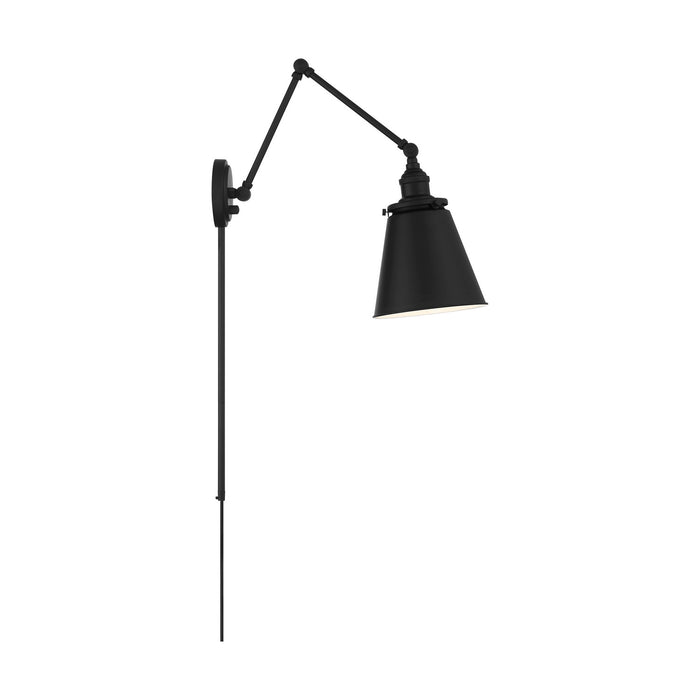 Nuvo Lighting 60-7369 One Light Swing Arm Wall Lamp, Matte Black