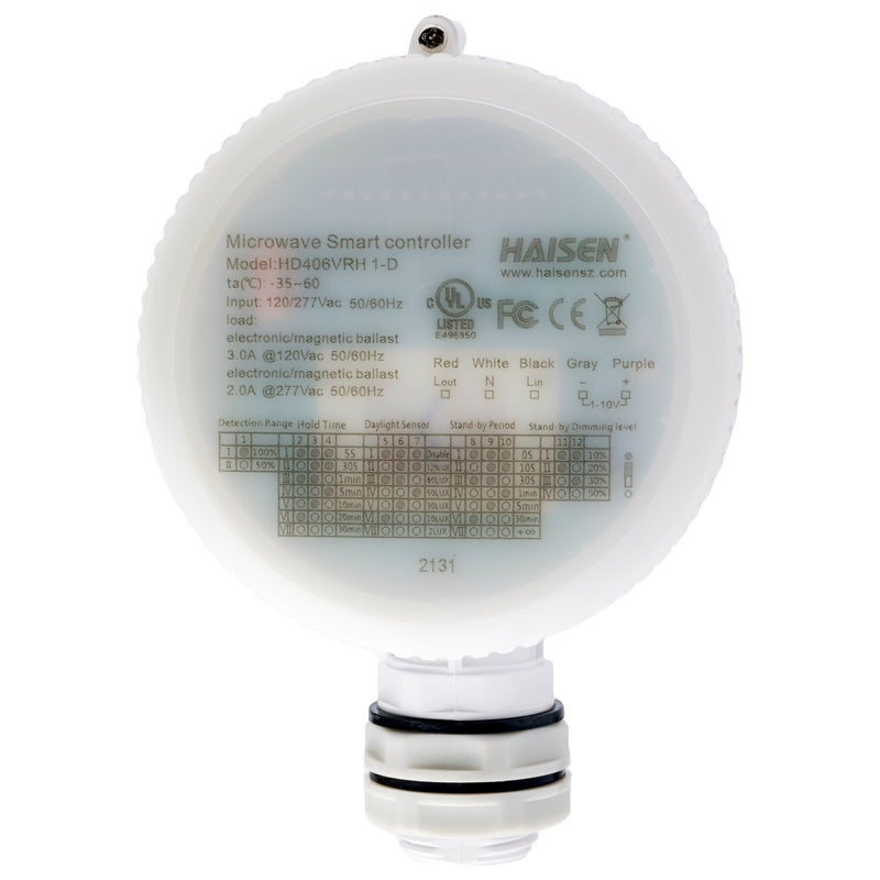 Nuvo Lighting 86-210 Microwave Sensor Adj Hi Bay, White