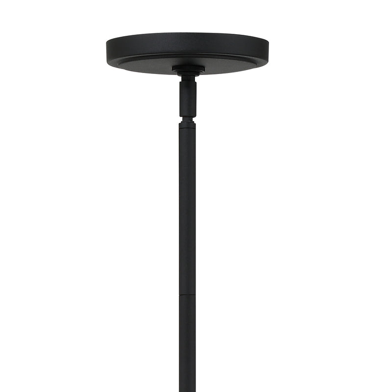 Crystorama KEE-A3004-BF Four Light Chandelier, Black Forged