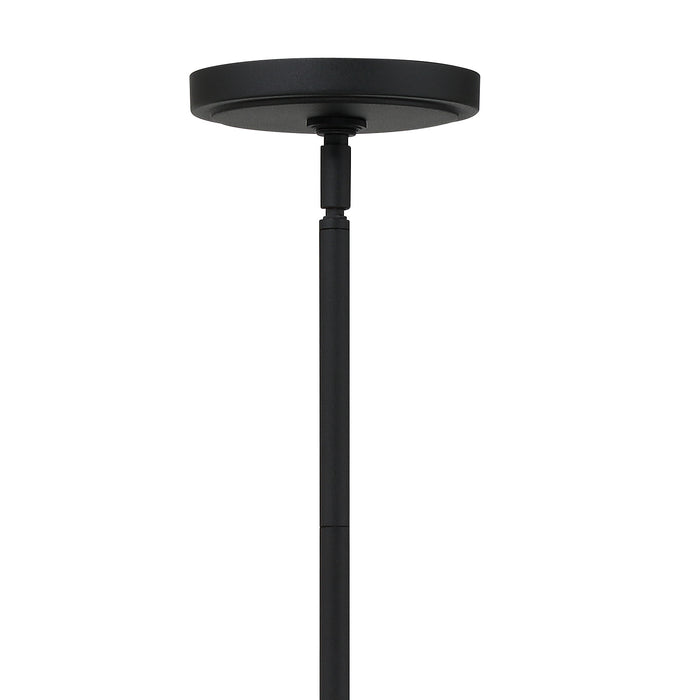 Crystorama KEE-A3004-BF Four Light Chandelier, Black Forged