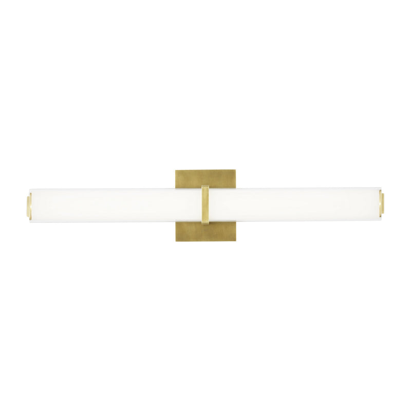 Visual Comfort Modern 700BCMLN24WNB-LED930 LED Bath, Natural Brass