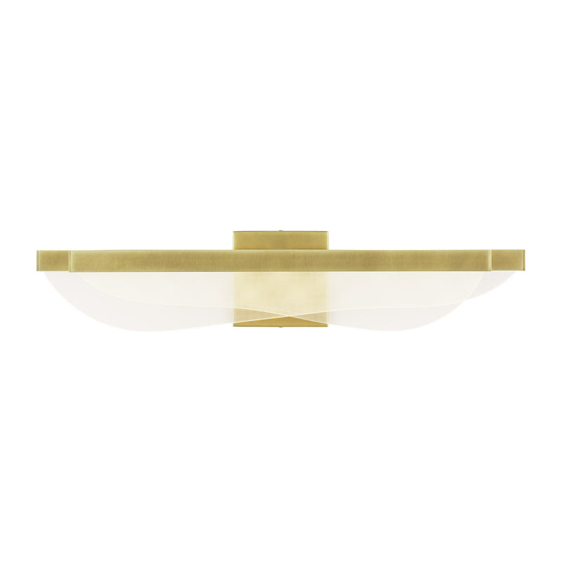 Visual Comfort Modern 700BCNYR25BR-LED930 LED Bath, Plated Brass