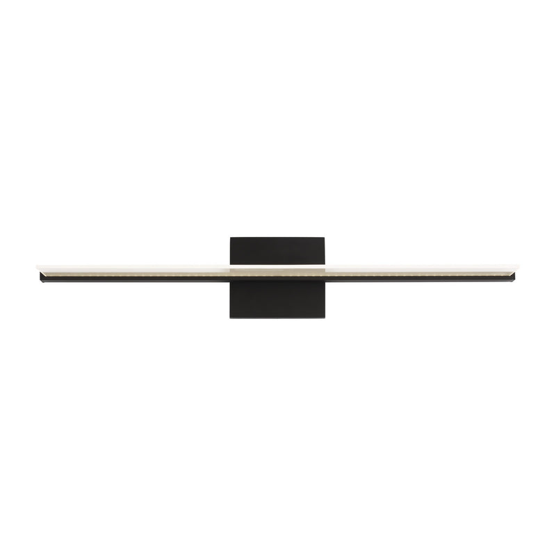 Visual Comfort Modern 700BCSPANB2B-LED930-277 LED Bath, Nightshade Black