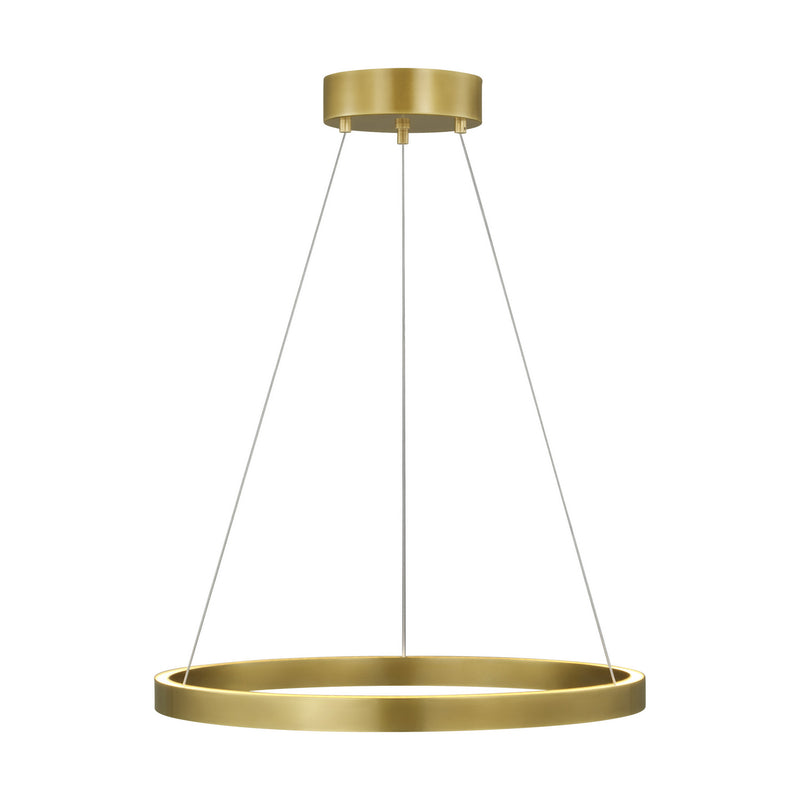 Visual Comfort Modern 700FIA24BR-LED930 LED Suspension, Plated Brass