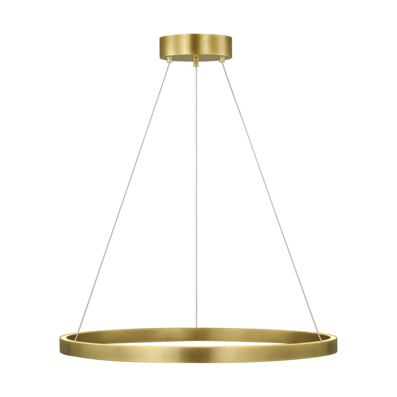 Visual Comfort Modern 700FIA30BR-LED930 LED Suspension, Plated Brass