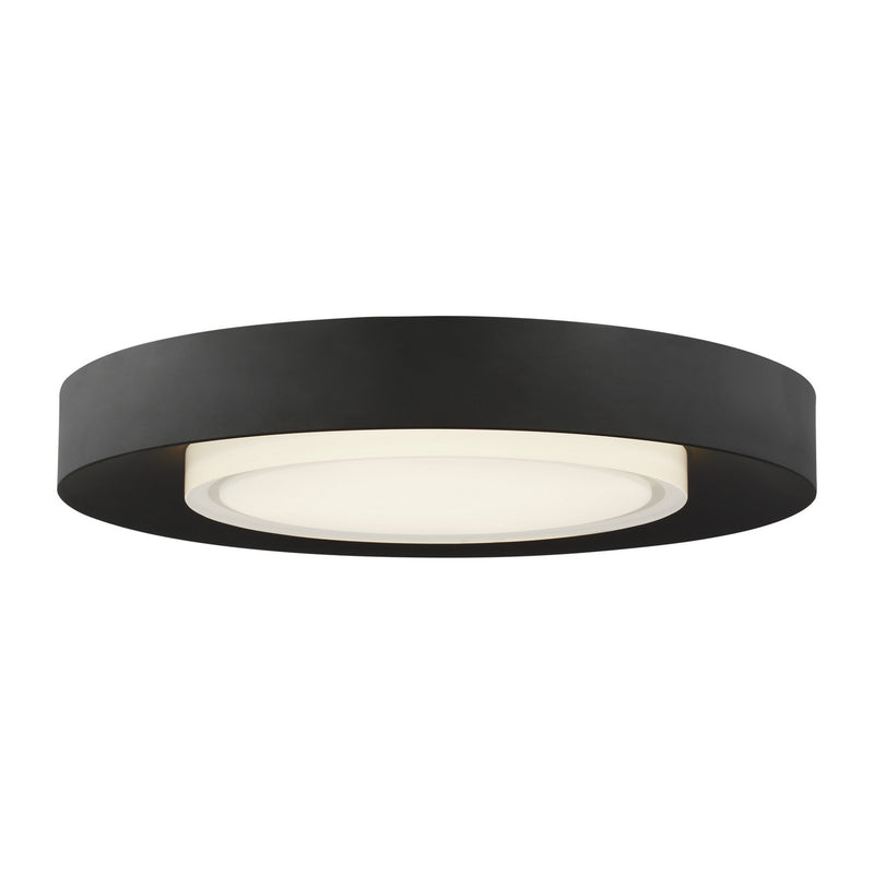 Visual Comfort Modern 700FMHLO16B-LED927 LED Flush Mount, Nightshade Black