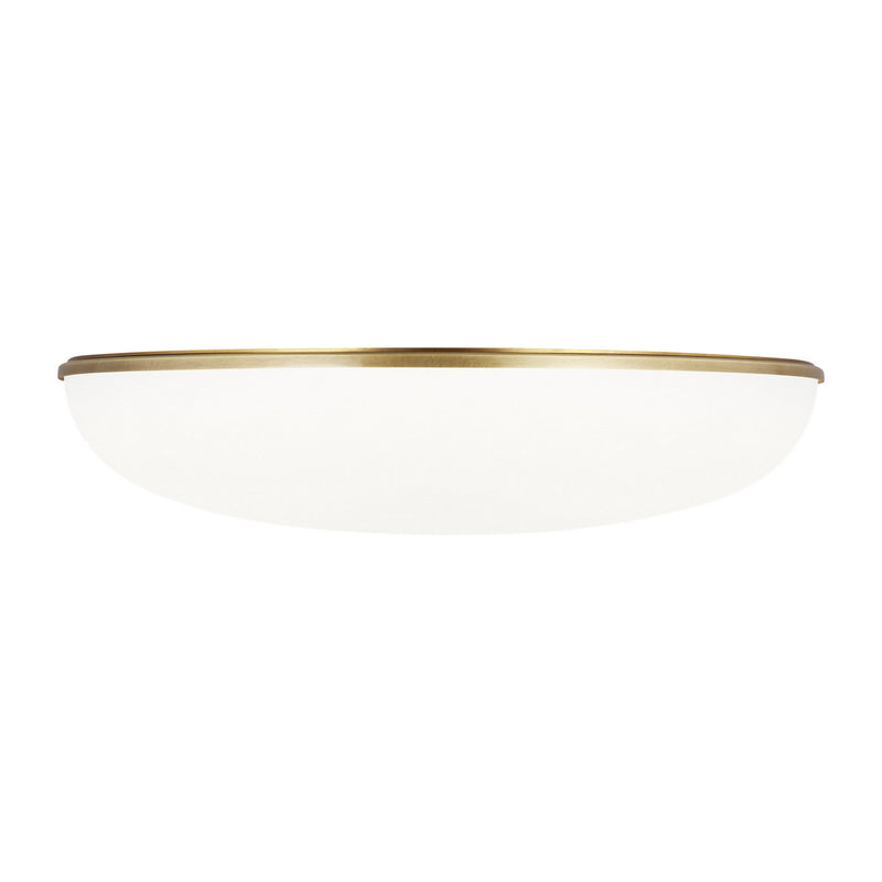 Visual Comfort Modern 700FMMGN13BR-LED930 LED Flush Mount, Plated Brass