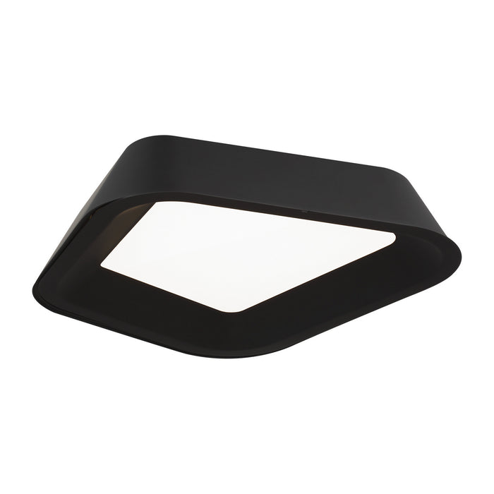 Visual Comfort Modern 700FMRHNSB-LED930 LED Flush Mount, Nightshade Black