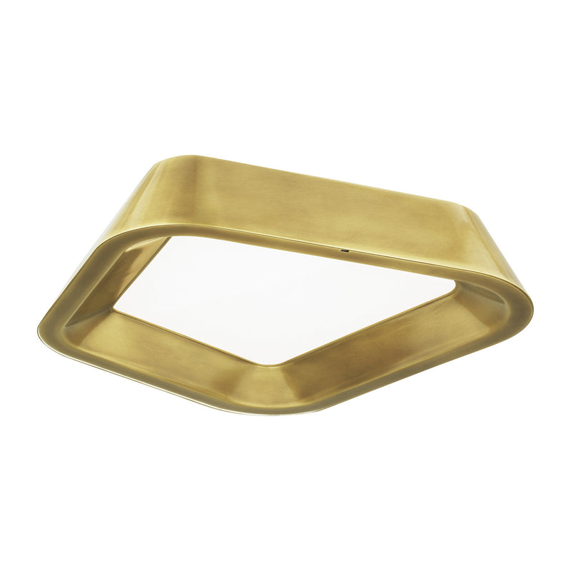 Visual Comfort Modern 700FMRHNSBR-LED930 LED Flush Mount, Plated Brass