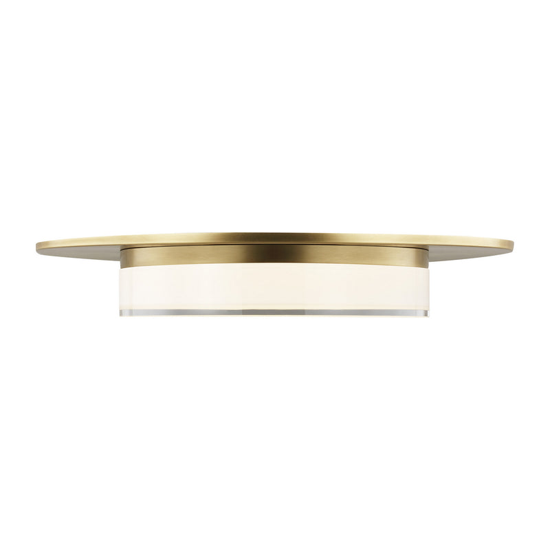 Visual Comfort Modern 700FMSEN17NB-LED927 LED Flush Mount, Natural Brass