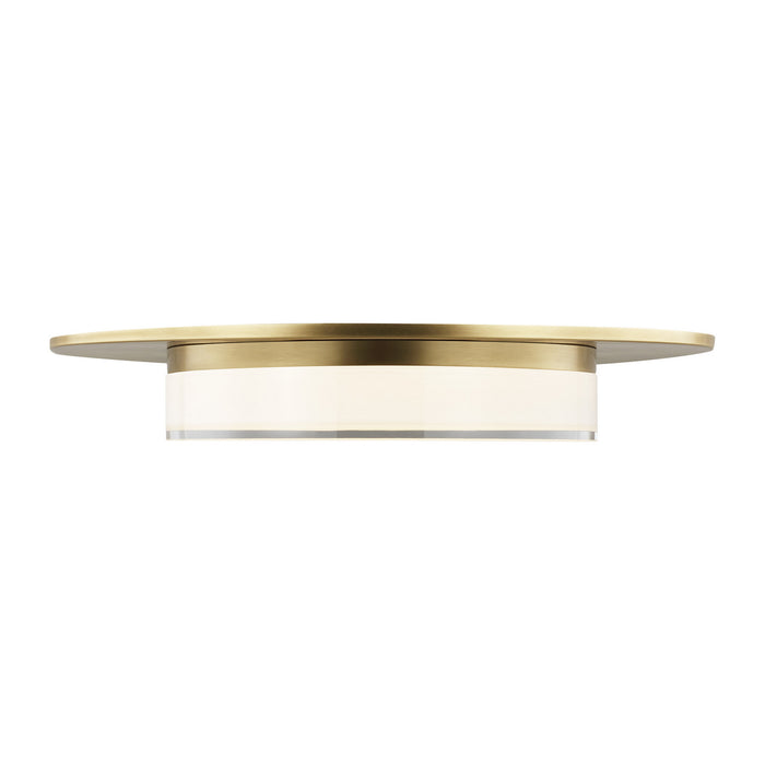 Visual Comfort Modern 700FMSEN17NB-LED927 LED Flush Mount, Natural Brass