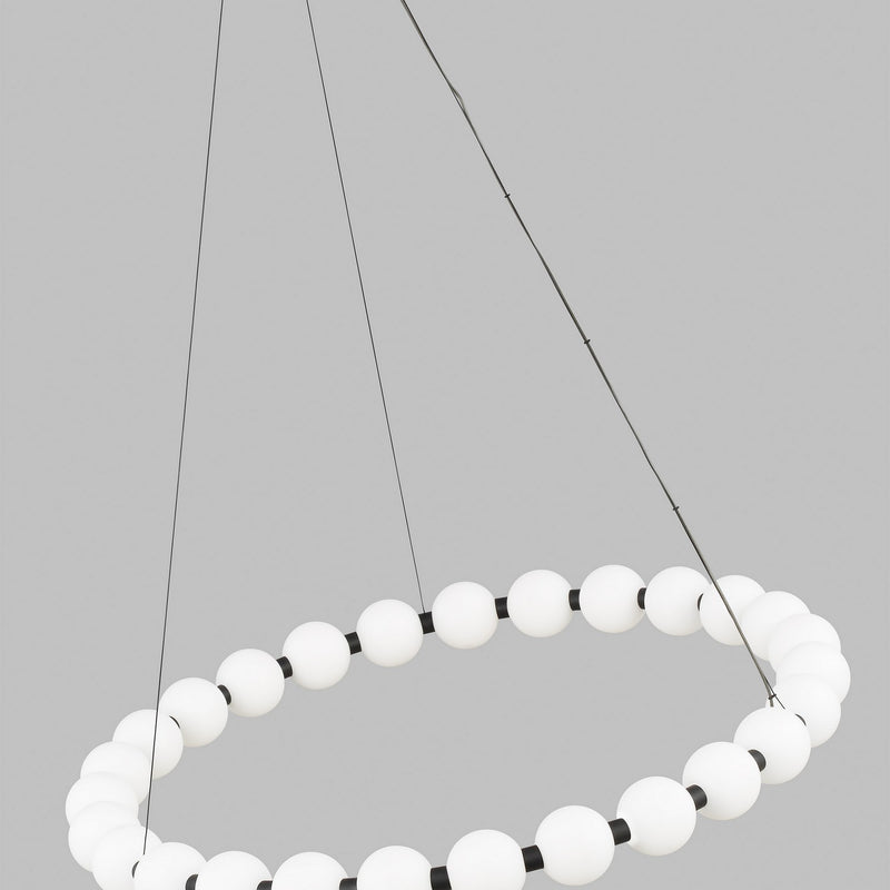 Visual Comfort Modern 700OBT30B-LED927 LED Chandelier, Nightshade Black