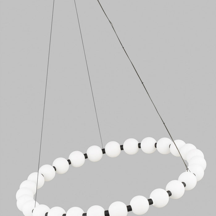 Visual Comfort Modern 700OBT30B-LED927 LED Chandelier, Nightshade Black