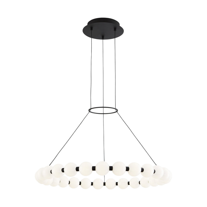 Visual Comfort Modern 700OBT30B-LED927 LED Chandelier, Nightshade Black