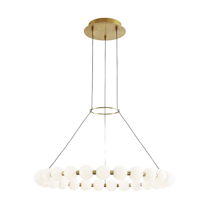 Visual Comfort Modern 700OBT30NB-LED927 LED Chandelier, Natural Brass