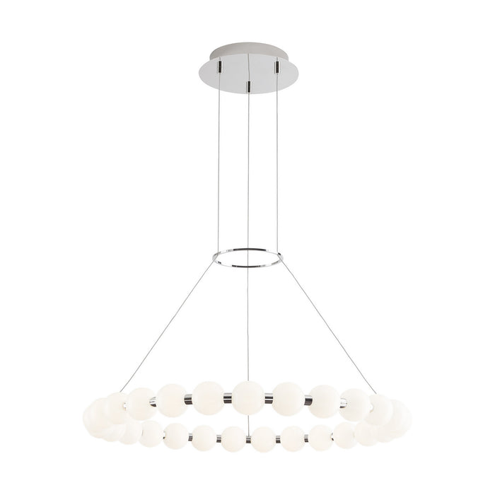 Visual Comfort Modern 700OBT30N-LED927 LED Chandelier, Polished Nickel