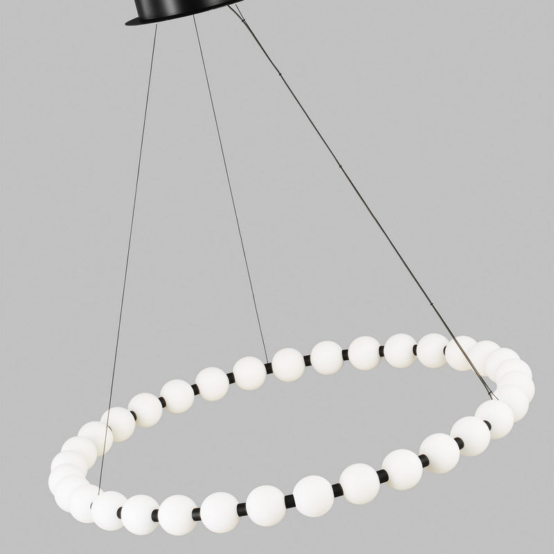 Visual Comfort Modern 700OBT36B-LED927 LED Chandelier, Nightshade Black