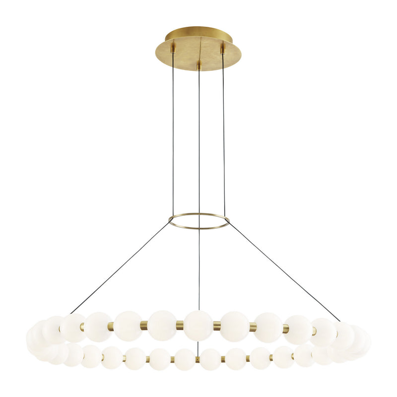 Visual Comfort Modern 700OBT36NB-LED927 LED Chandelier, Natural Brass