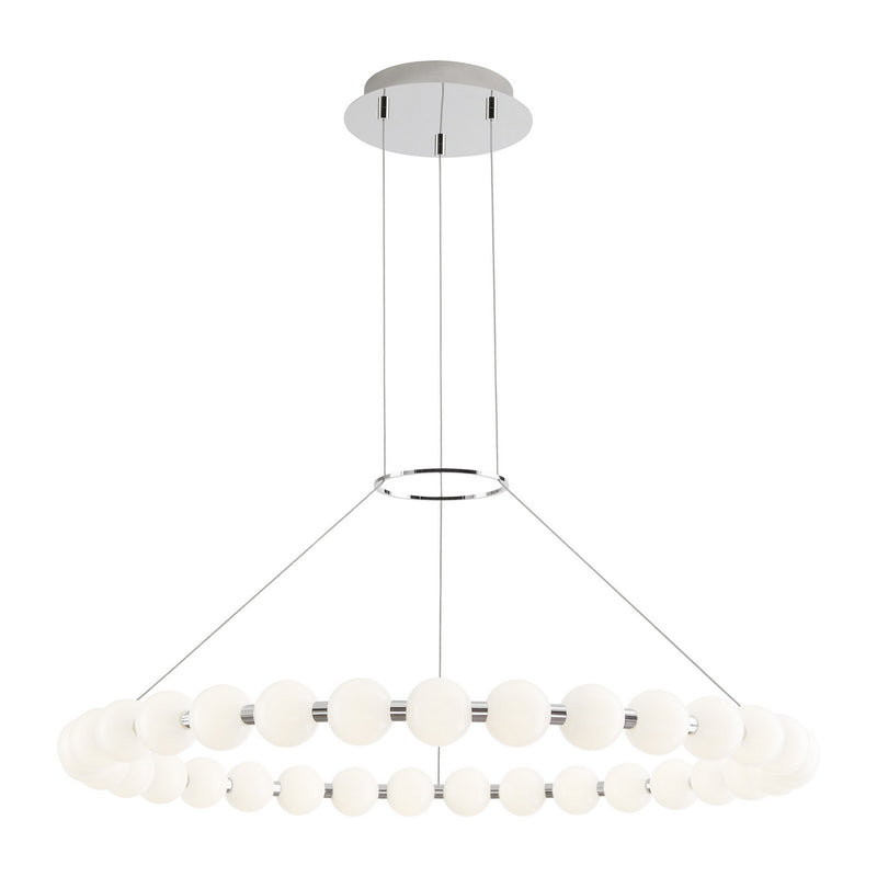 Visual Comfort Modern 700OBT36N-LED927 LED Chandelier, Polished Nickel