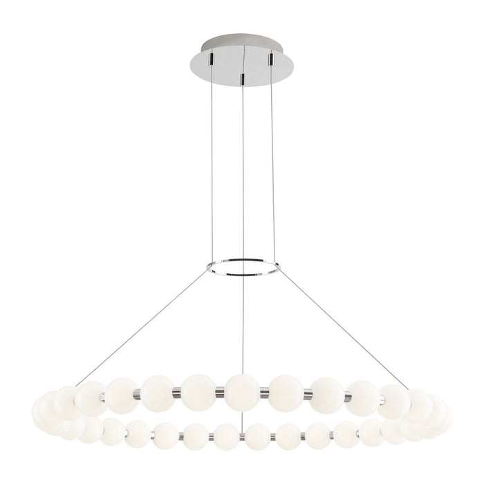 Visual Comfort Modern 700OBT36N-LED927 LED Chandelier, Polished Nickel