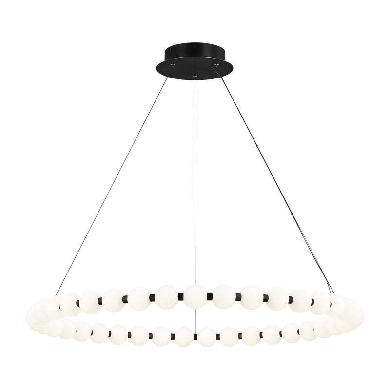 Visual Comfort Modern 700OBT42B-LED927 LED Chandelier, Nightshade Black