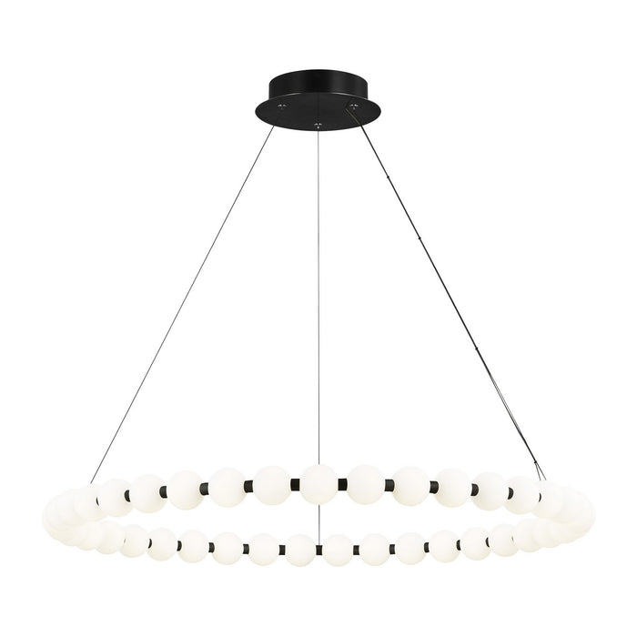 Visual Comfort Modern 700OBT42B-LED927 LED Chandelier, Nightshade Black