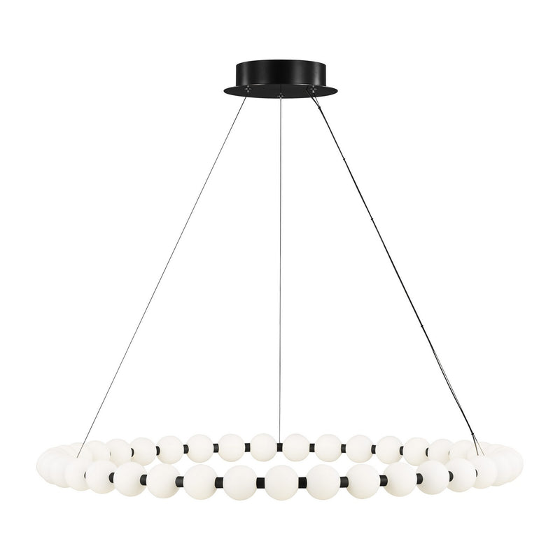 Visual Comfort Modern 700OBT42B-LED927 LED Chandelier, Nightshade Black