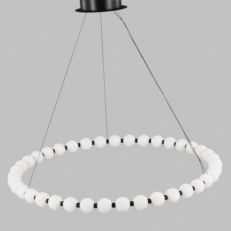 Visual Comfort Modern 700OBT42B-LED927 LED Chandelier, Nightshade Black