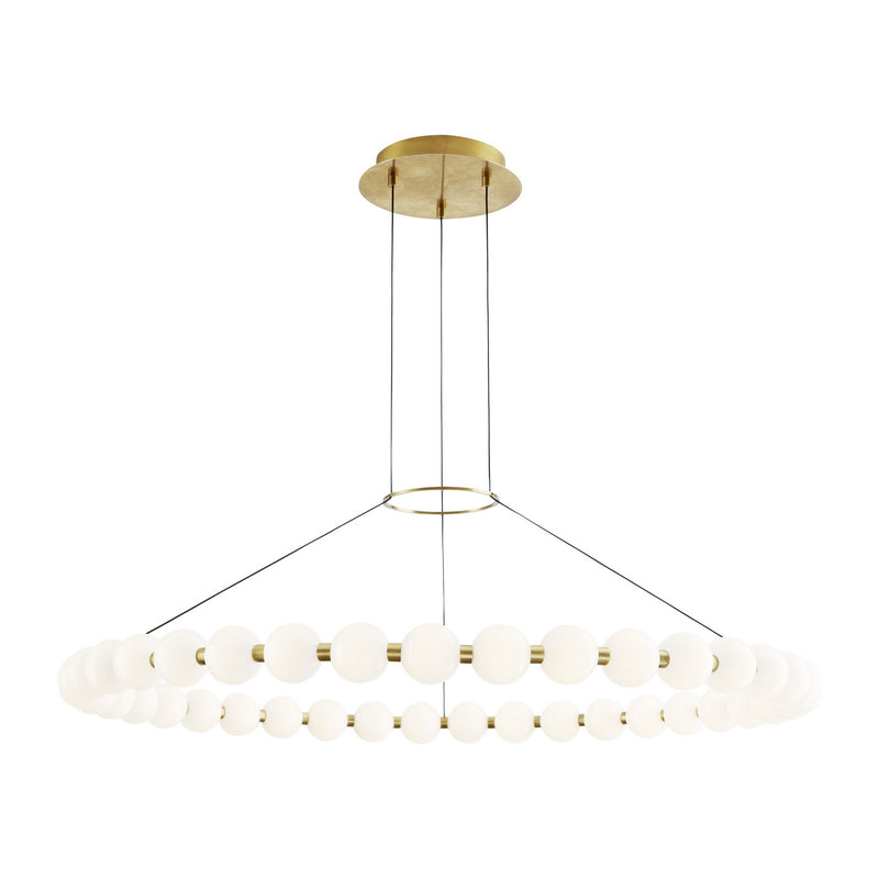 Visual Comfort Modern 700OBT42NB-LED927 LED Chandelier, Natural Brass