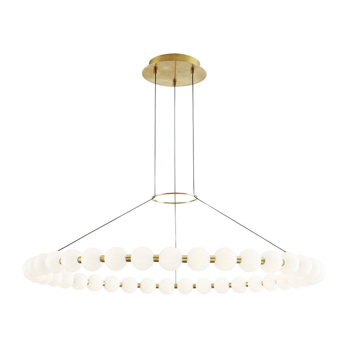 Visual Comfort Modern 700OBT42NB-LED927 LED Chandelier, Natural Brass