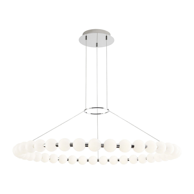 Visual Comfort Modern 700OBT42N-LED927 LED Chandelier, Polished Nickel