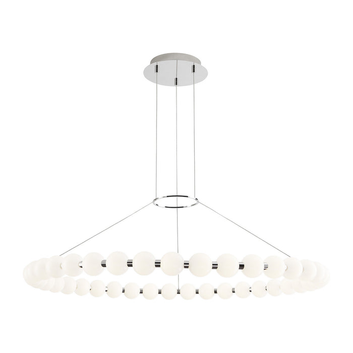Visual Comfort Modern 700OBT42N-LED927 LED Chandelier, Polished Nickel