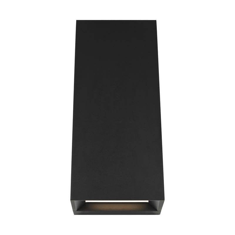 Visual Comfort Modern 700OWPIT12B-LED930-277 LED Outdoor Wall Mount, Black
