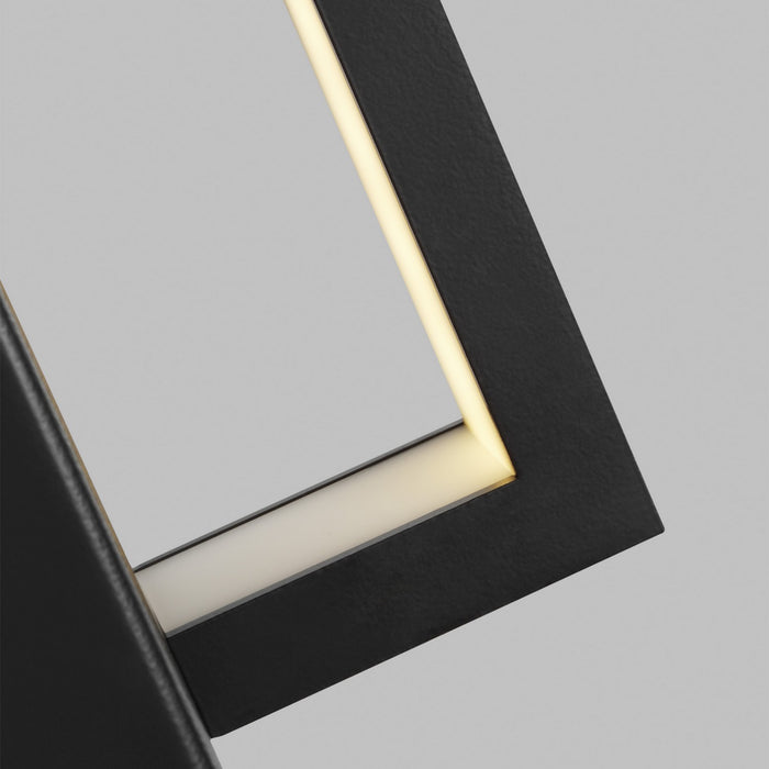 Visual Comfort Modern 700OWWND8B-LED930 LED Outdoor Wall Mount, Black